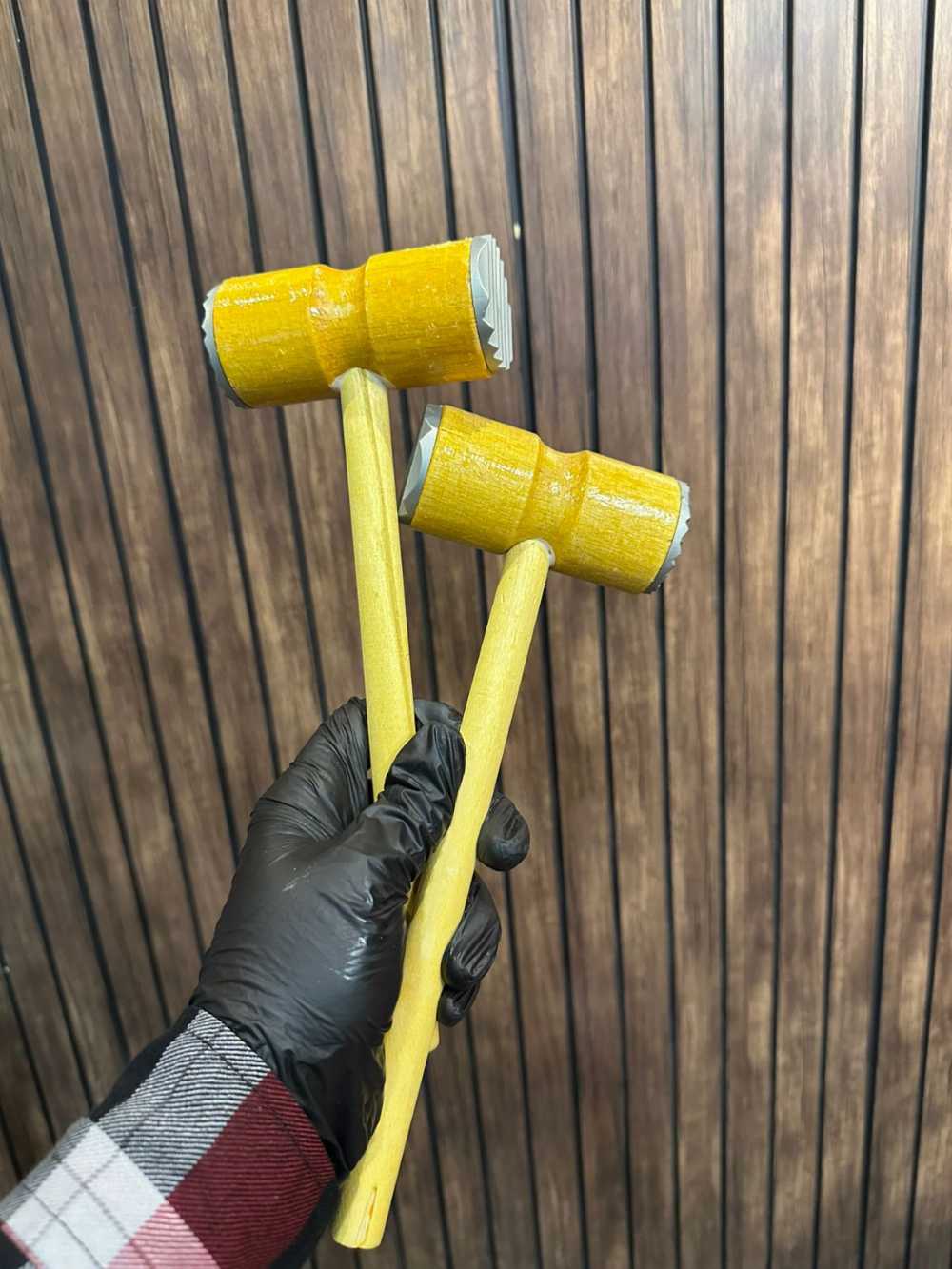 Wooden Meat Hammer – Double-Sided Professional Meat Tenderizer Mallet
